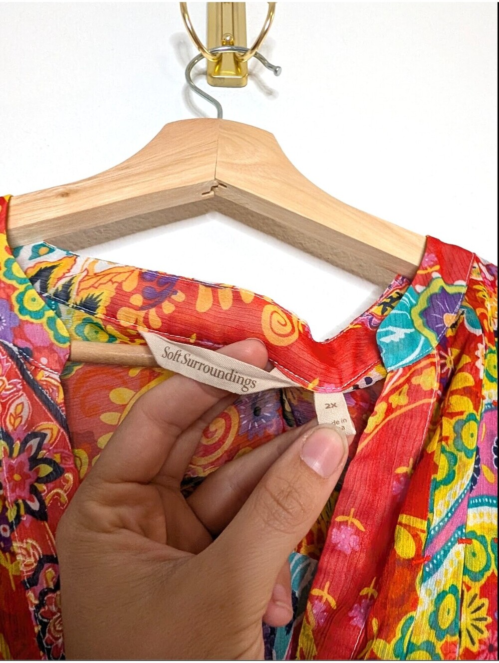 Soft Surroundings Sheer Blouse - Picture 3 of 6